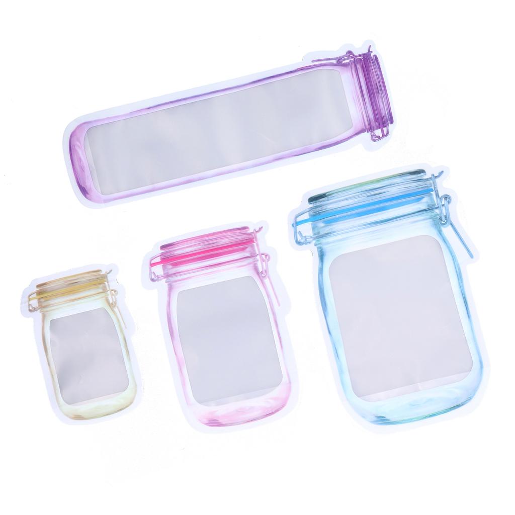 40 wiederverwendbare Lebensmittelaufbewahrungsbeutel, auslaufsicher, großes Fassungsvermögen, Reißverschluss, tragbar, ideal für Snacks zu Hause