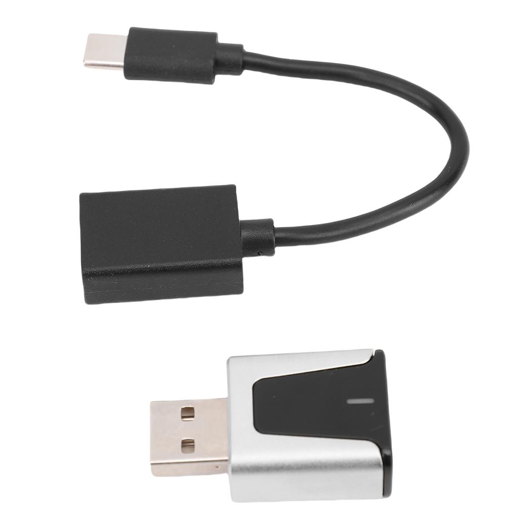 Wireless Adapter for Carplay for Android Auto 2 in 1 5.8G WiFi Bluetooth Car Wired to Wireless Adapter with Type C to