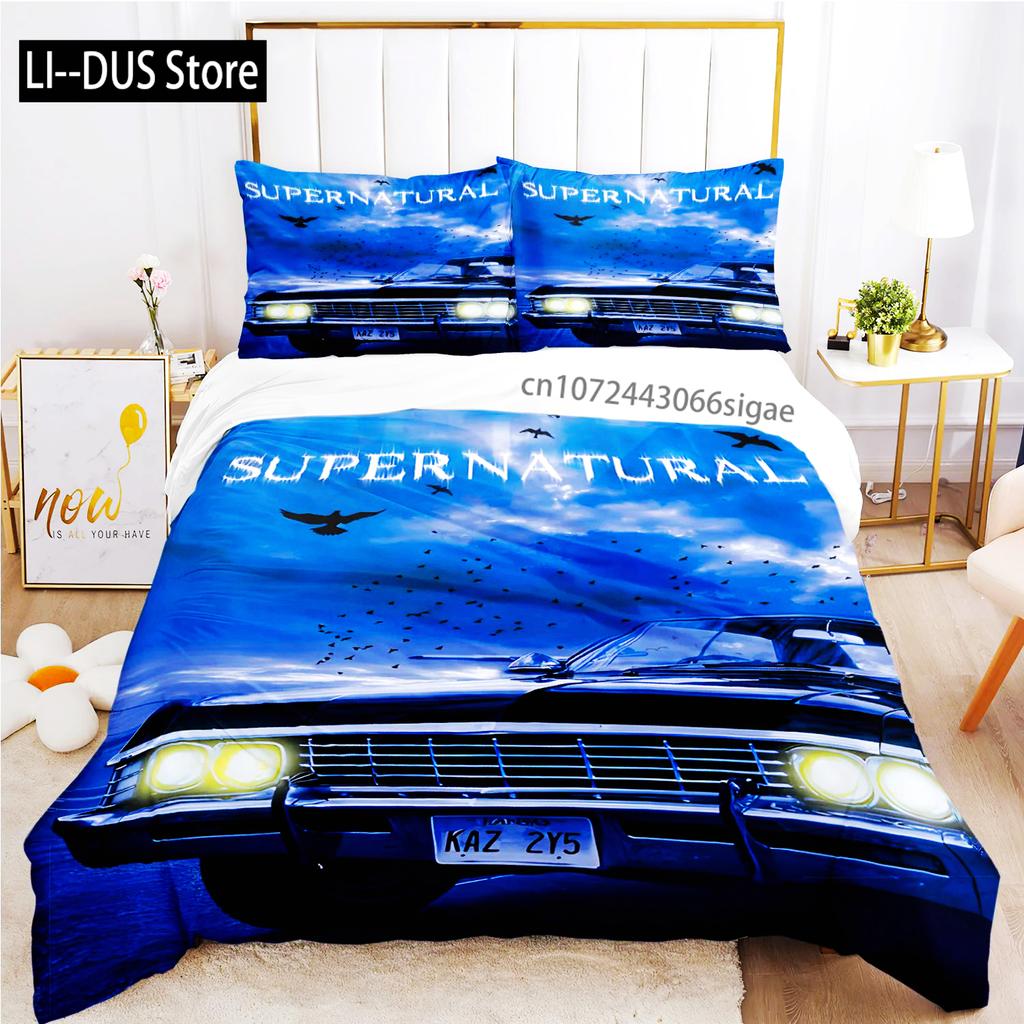 2024 Personality Supernaturalbed Sheet Duvet Pillowcase Bed Sheet Three Piece Bedding Soft Quilt