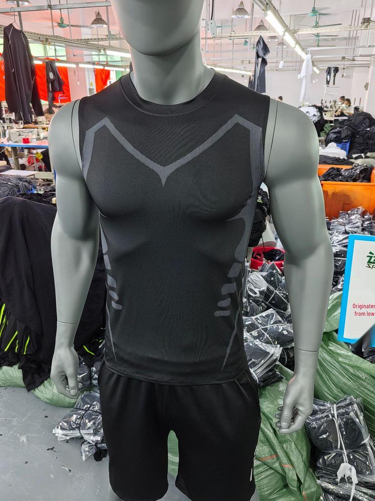 Chaleco Deportivo de Secado Rápido para Hombre de Corte Ajustado: Top de Fitness Transpirable, Sin Mangas y Elástico para Verano