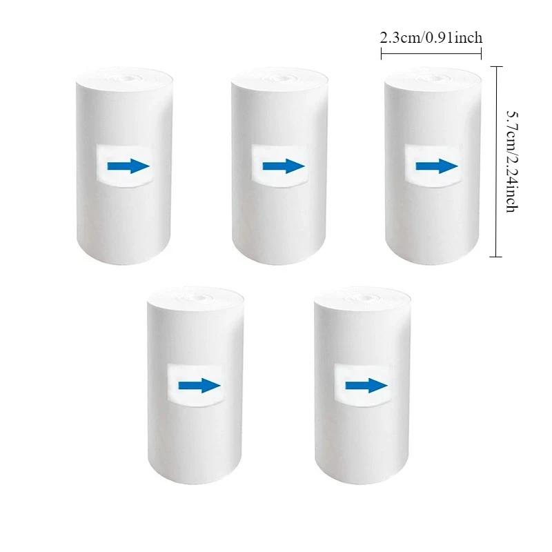 5pcs Thermal Paper Kids Camera Thermal Paper Kids Rolling Paper Printers Supplies Children's Instant Camera Supplement Papers