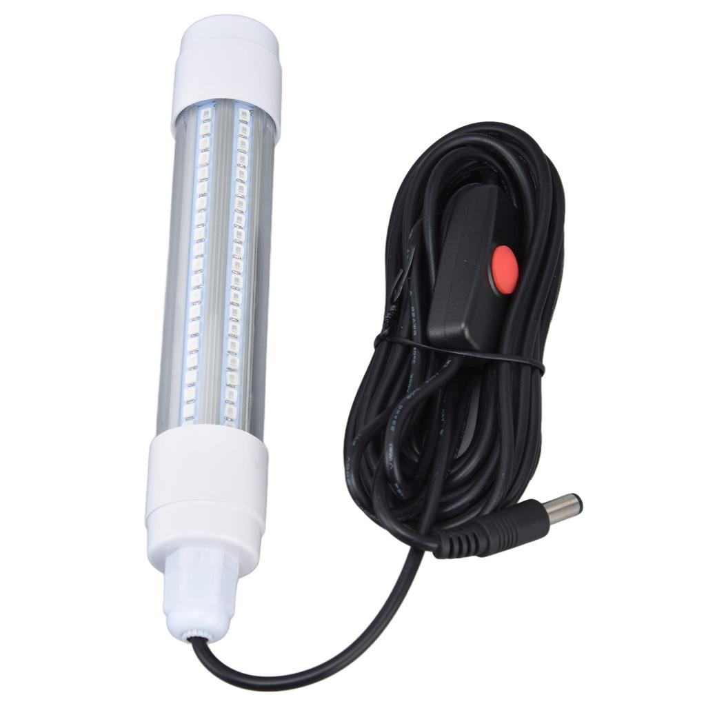 Fishing Light 126 LED IP68 Waterproof 1000lm Submersible Night Fish Finder Lamp 13W AC12‑36V