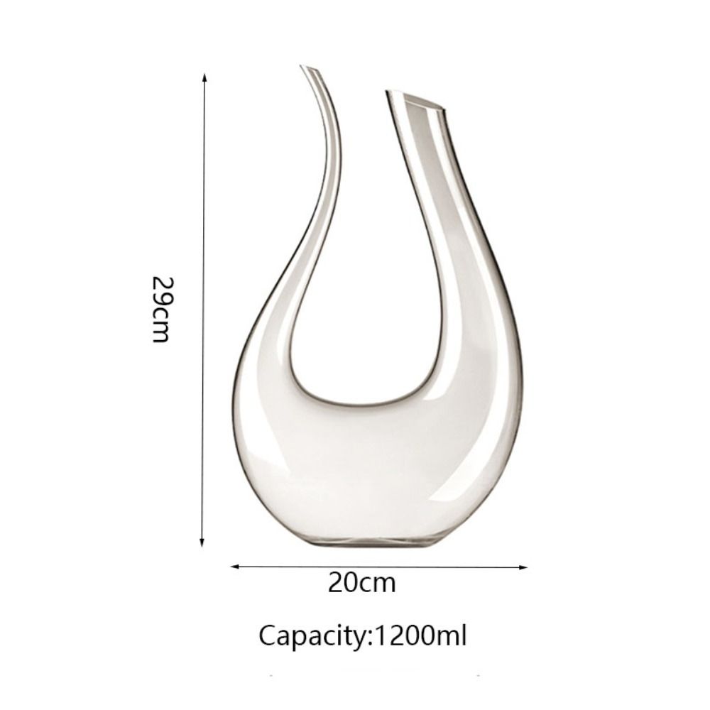 Swan Design U-shaped Wine Decanter 1.2L Wine Dispenser Wine Accessories Carafe Wine Aerator  Party