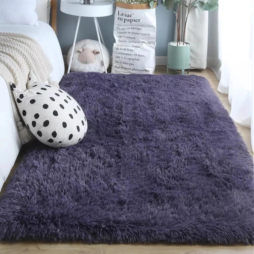 Beige Fluffy Shaggy Rug Ultra Soft Plush Non-Slip Washable Carpet for Bedroom, Living Room, Cozy Home Decor