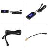 KIMISS Motorcycle Digital 2.2 * 1.2 * 0.5 Inch Blue Light Instrument Temperature Gauge Indicator