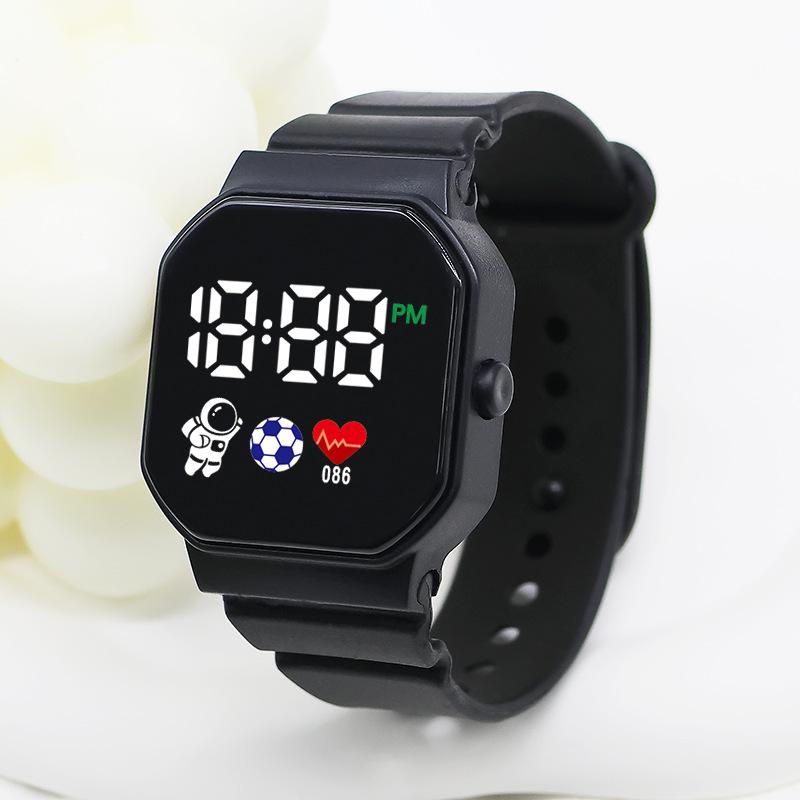 C3-12 Astronaut Led Electronic Watch Square Digital Sports Student Button Electronic Watch