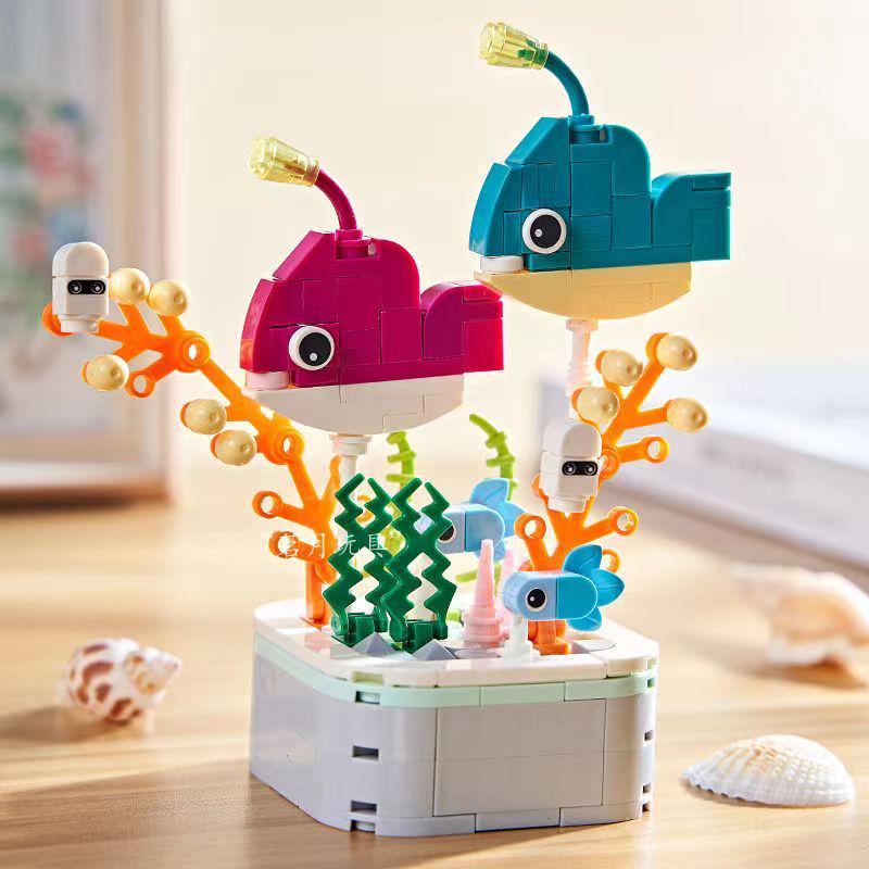 Ocean Animal Series Educational Building Blocks for Kids