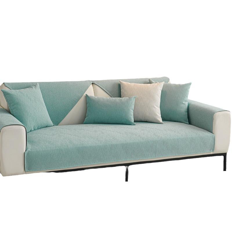 Chenille Sofakissen Kratzfest Wasserdichtes Kissen Vier Jahreszeiten Universal Grau Rutschfester Bezug Stoffbezug Bezug