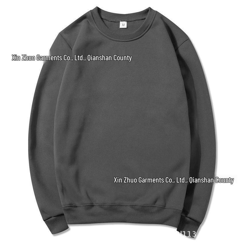 Unisex volná fleecová mikina s kulatým výstřihem - Podzimní/Zimní ležérní oblečení