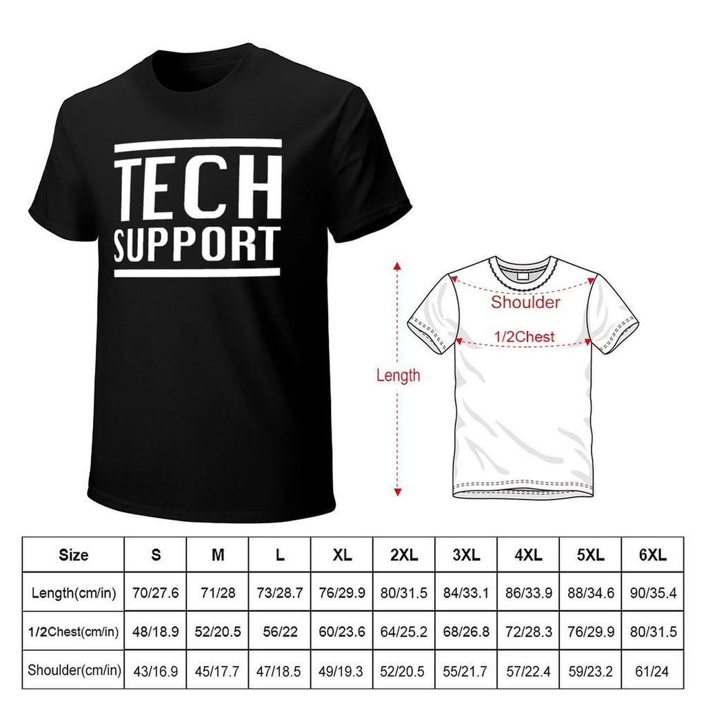TECH SUPPORT TShirt summer top summer shirt mens big and tall t shirts