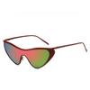 Y2K Punk Cat Eye Sunglasses Women New Luxury Brand Steampunk One-Piece Sun Glasses Vintage Eyewear UV400 Shades