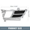 ABSOPRO Front Left and Right Side Fog Light Grille Cover Part Number Compatible with Mazda Silver 1 Pair Trim, GS3M50C10J, 6, 2009-2010, Tone,