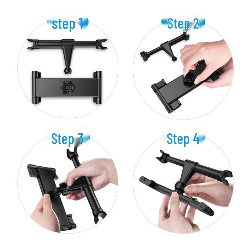 Telescopic Car Backseat Phone & Tablet Holder Pillow Clip