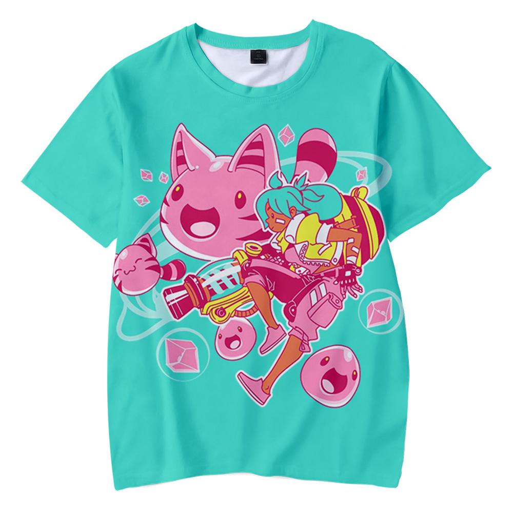 Summer Slime Rancher 3D Print T-Shirts Cartoon Anime Game Streetwear Boys Girls Fashion Patterns Comfortable Cute T-Shirts