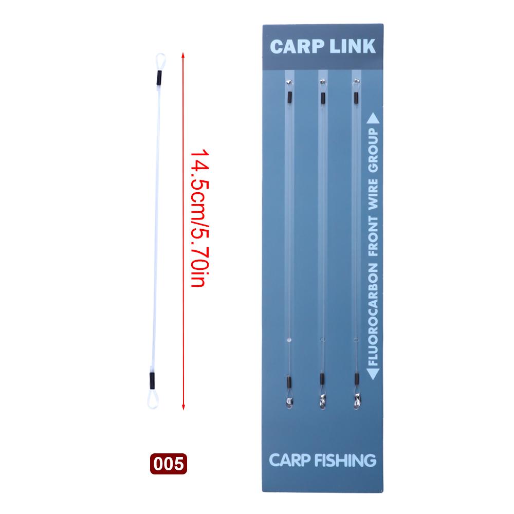 FTK Carp Fishing Link - 3pcs High Carbon Steel Connecting Ring Spinner Fishing Gear with Line Carp Fishing Accessories