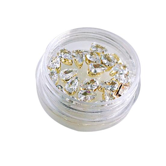 20 ks/krabice dekorace na nehty třpytivé nehtové umění kubické zirkonie lesklé nehtové kamínky šperky ozdoba pro ženy