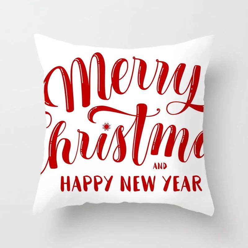 Christmas Themed Pillowcases Car Accessories Office Santa Claus Living Room Sofa Home Pillowcases
