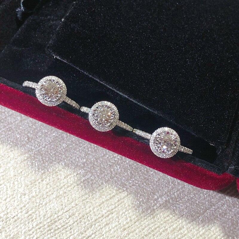 Brilliant Wedding Rings with AAA White Cubic Zirconia Proposal Engagement Rings for Women Timeless Style Classic Jewelry