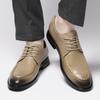 Fashion 2025 for Men Stylish Business Shoes Men's Genuine Leather Casual Oxford Shoes All-match Men's Coiffeur Shoe Lace-Up Male Shoes