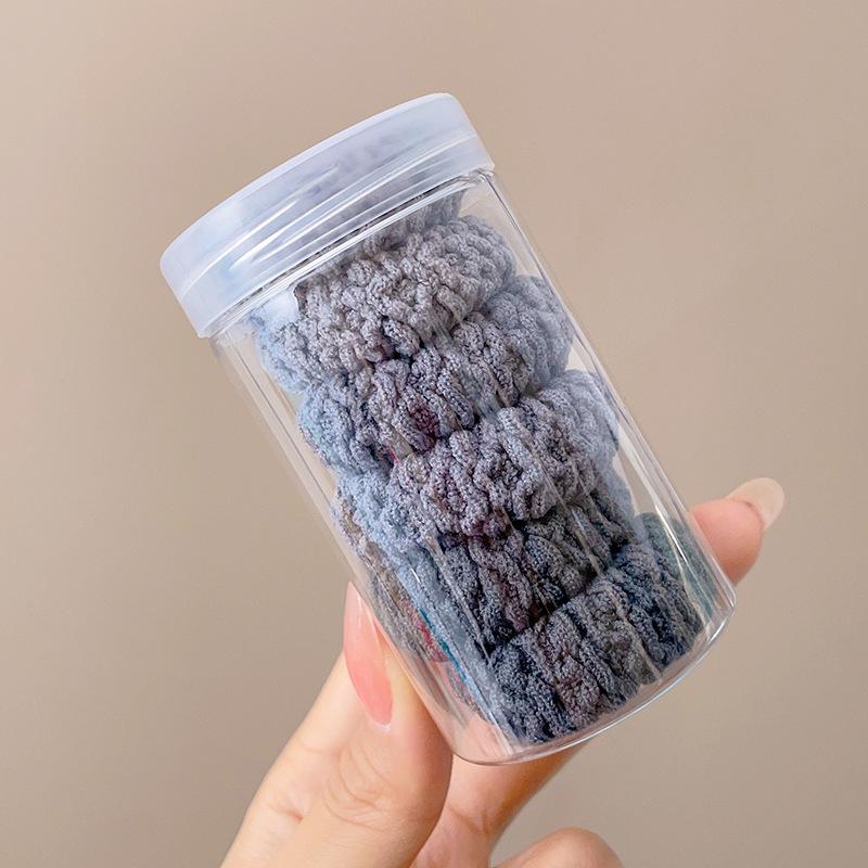 Kleiner Bär Hochelastisches Kaffee-Haargummi für Frauen und Mädchen - Langlebig, Schlicht und Elegant