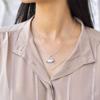 Natural Rainbow Moonstone Necklace, Silver Moonstone Necklace, Crystal Necklace for New Beginning, Boho Necklace, Bridesmaid Necklace