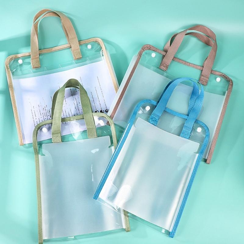 13 Pocket Expandable File Folder Expanding Document Organiser Sorting Folder Water Resistant Clear PVC Document Folder