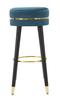 Bar Stool Paris Teal Gold Cm Ø 35X74