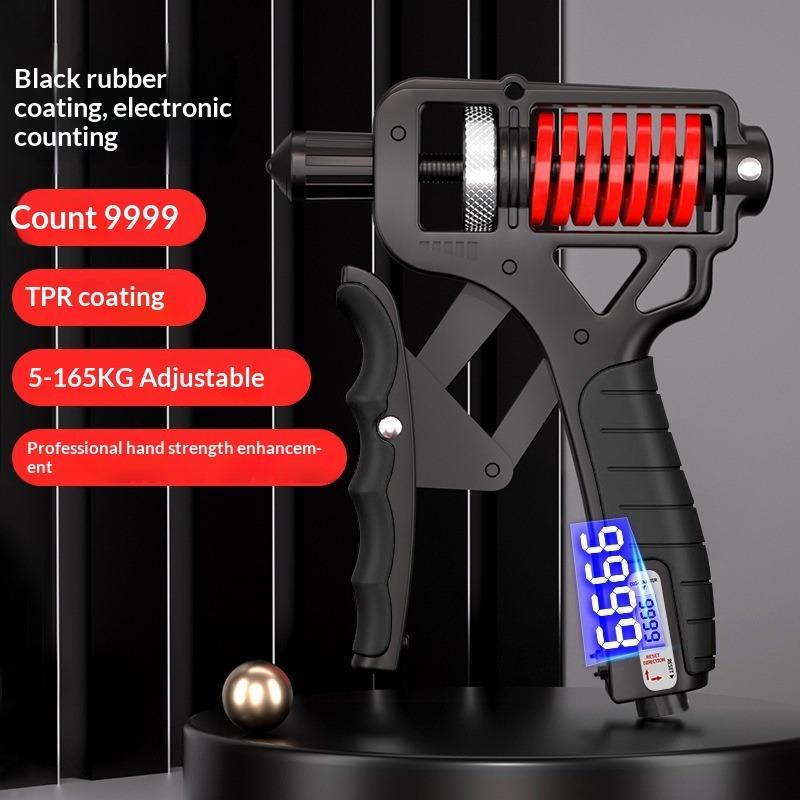 Adjustable electronic grip strength trainer for professional carbon steel arm muscle training and wrist strength, men's fitness exercise