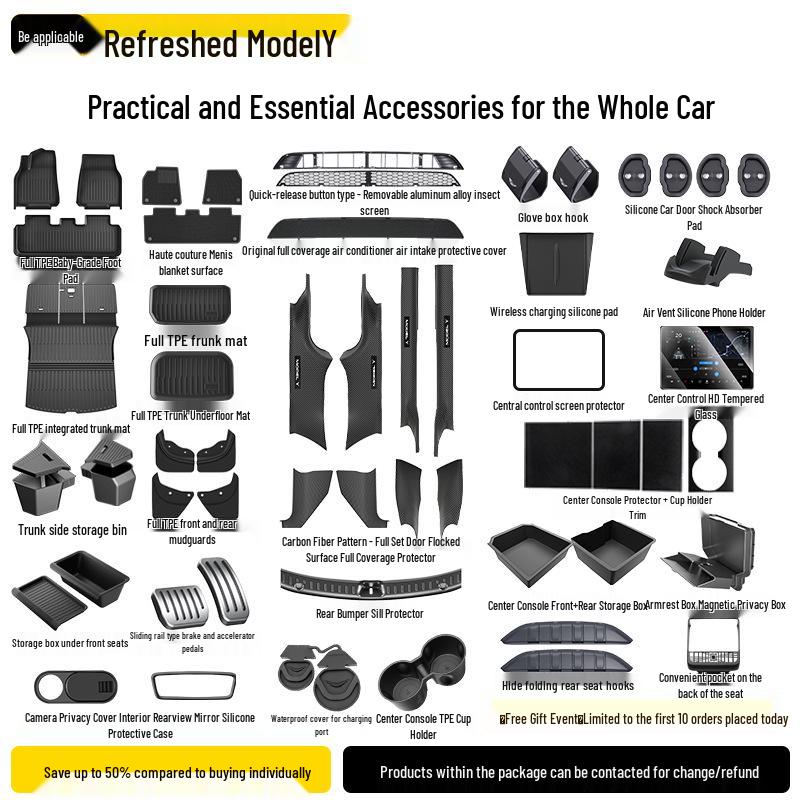 Tesla Model Y Under-Seat Storage Box for Center Console Organization