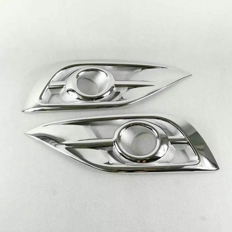 

Передняя противотуманная фара, противотуманная фара, крышка для бровей, накладка для Honda CR-V CRV 2012 2013 2014, ABS, Стайлинг автомобиля серебряный