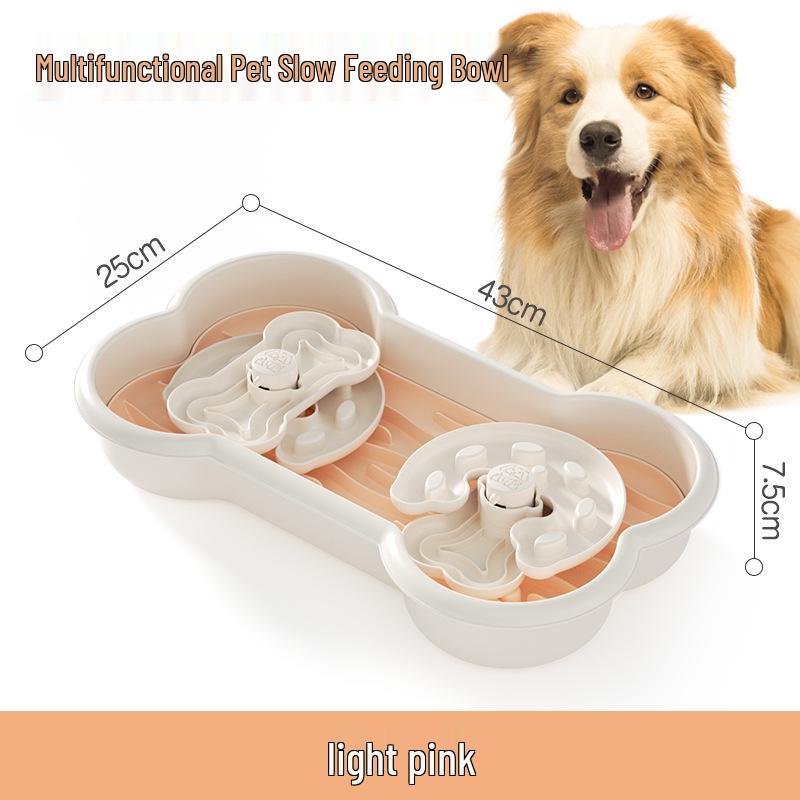 Medium/Large Slow Feeder Bowl for Dogs and Cats – Aids Digestion, Prevents Choking and Spills, Protects Stomach
