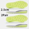 1Pair /2Pair NEW Breathable Anti-Odor Insole Height Increase Insoles Shock Absorbing Shoe Sole Soft Comfortable Sports Insole