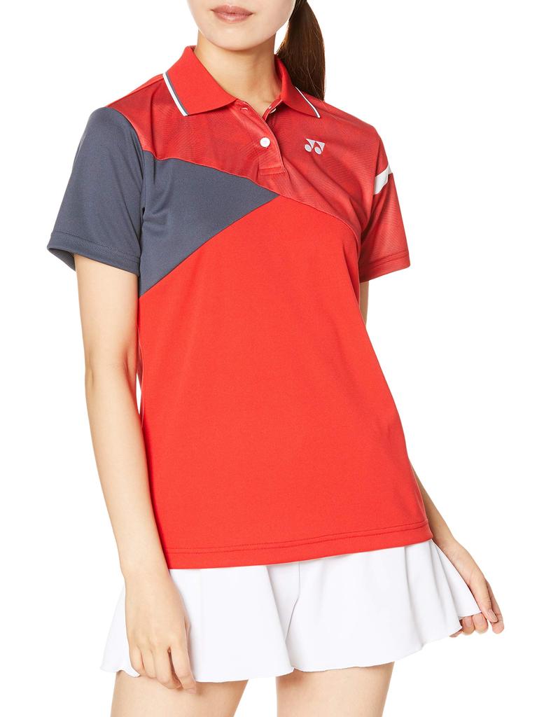 YONEX Short Sleeve Game Sunset Red Japan XO To Japanese Size Women's Shirt, (496), (equivalent 3L)