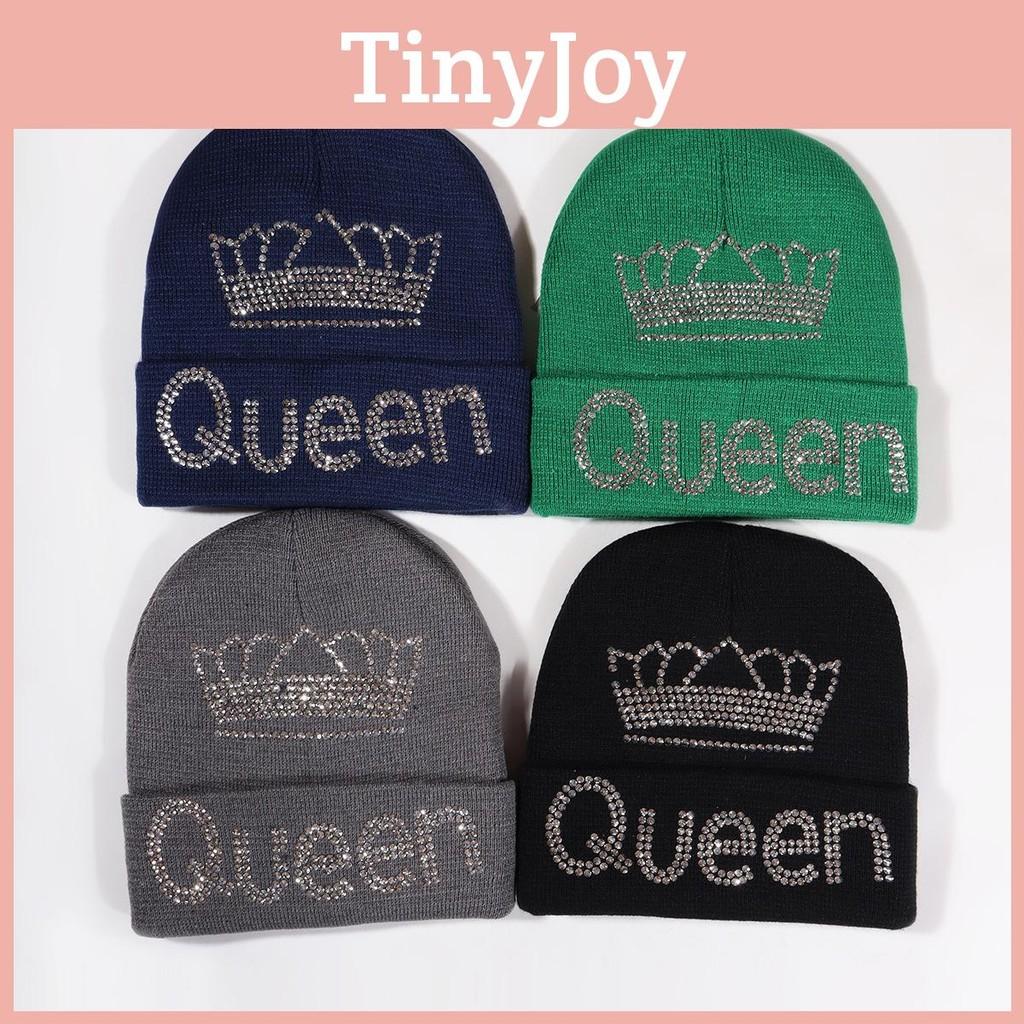 Crown Pattern Queen Winter Beanie Knitted Cap Warm Breathable Gifts Fashion