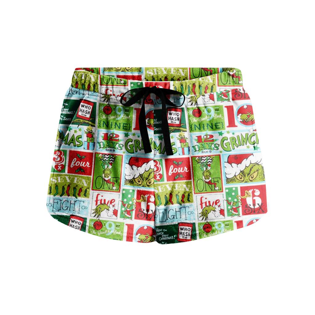 Women's Soft Stretch Flannel Short Side Pocket Drawstring Casual Pajama Pants Soft Pajama Pants
