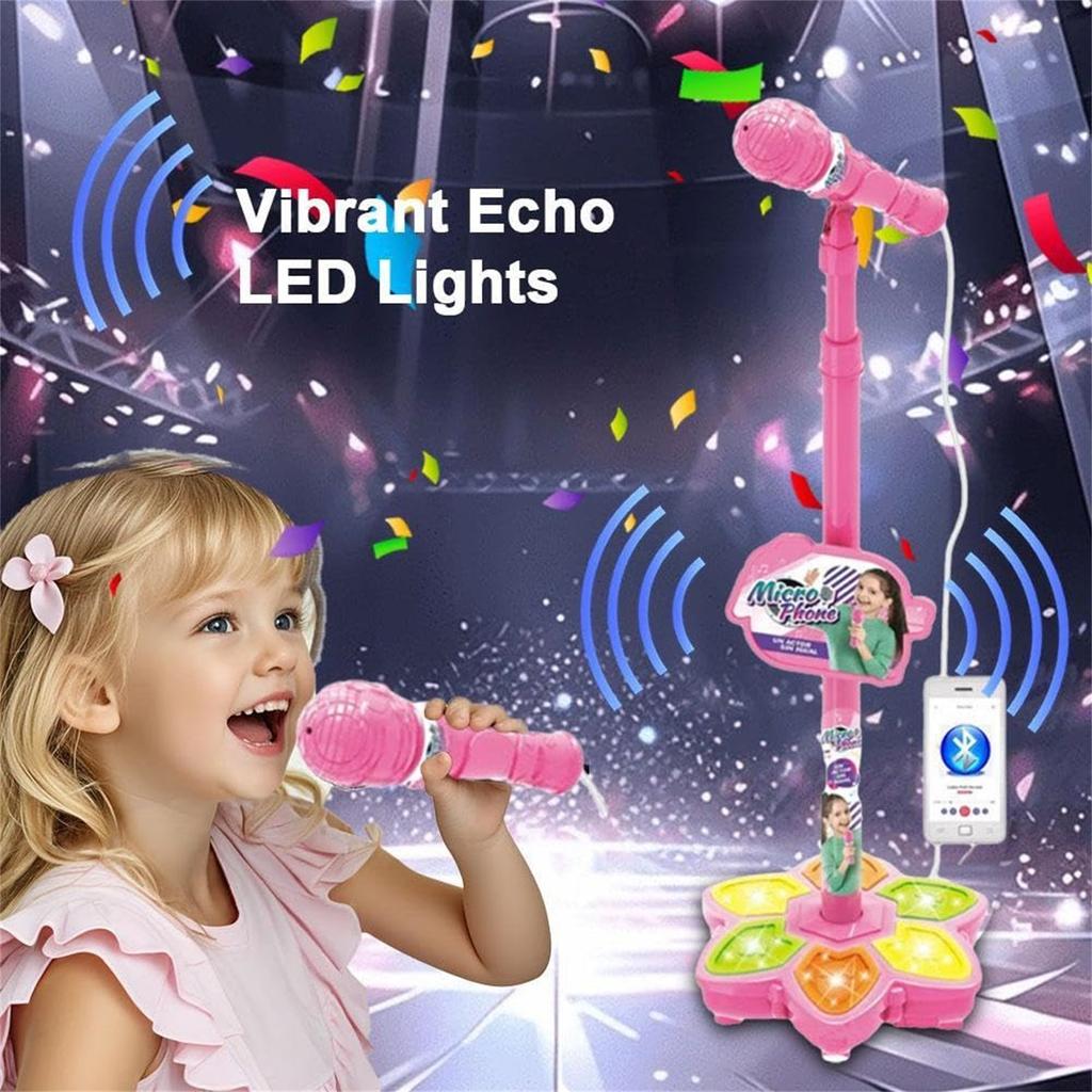 Children's Microphone Toy, Karaoke Machine Toy, With Music And Lights, Portable And Easy To Use, Suitable For Children Aged 3 And Above