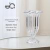 European Luxury Roman-Style High-Foot Lantern Vase: Transparent Flower Vase & Candle Holder for Bedrooms