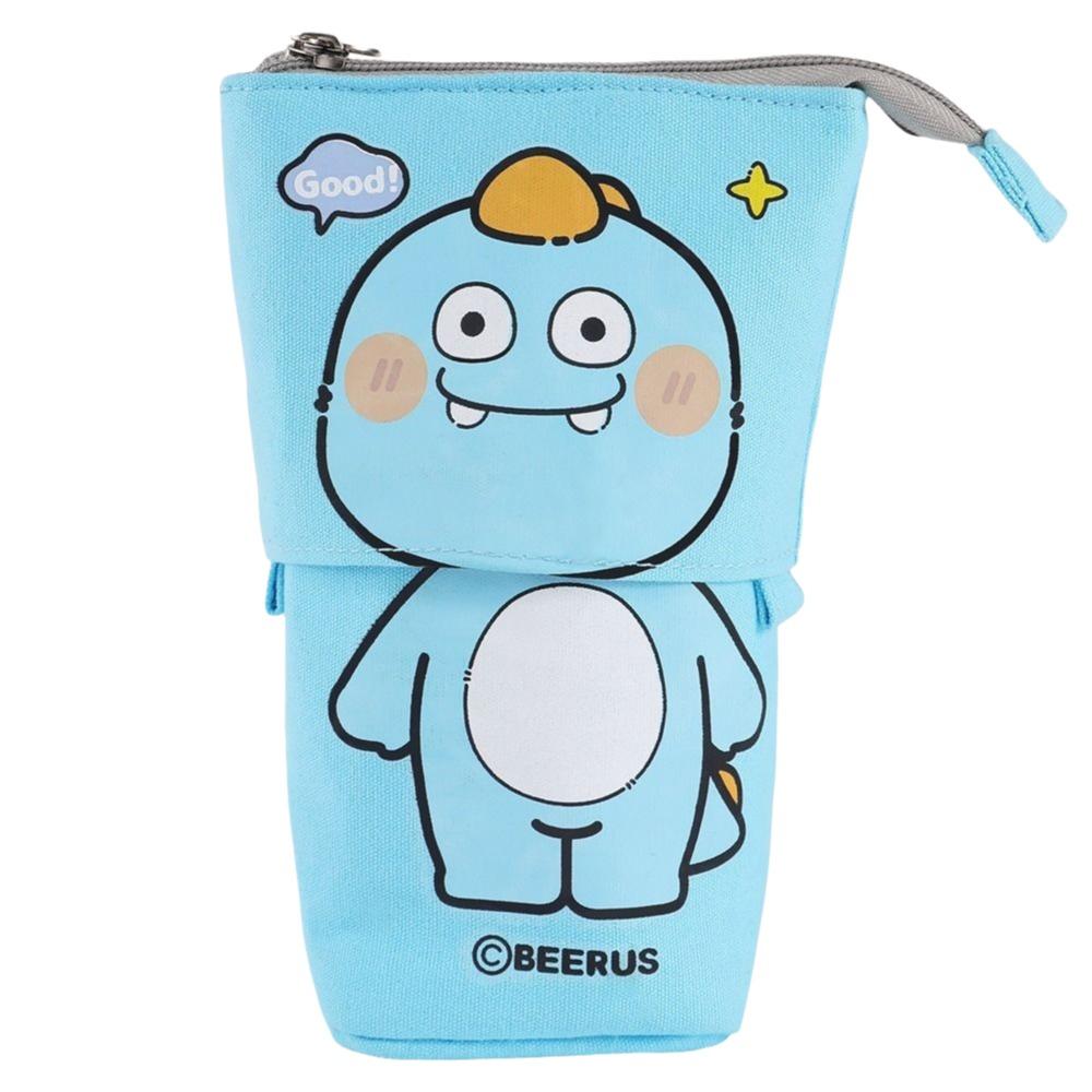 Pop Up Design Zipper Storage Box Large Capacity Pen Holder Girls Boys Pen Box Stationery Gift