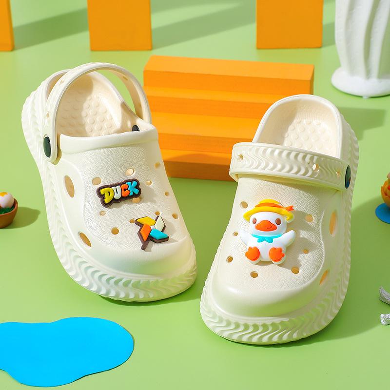 Kids Summer Cartoon EVA Clogs Slip Lightweight Closed Toe Slippers For Boys Girls Baby Toddler Sandals
