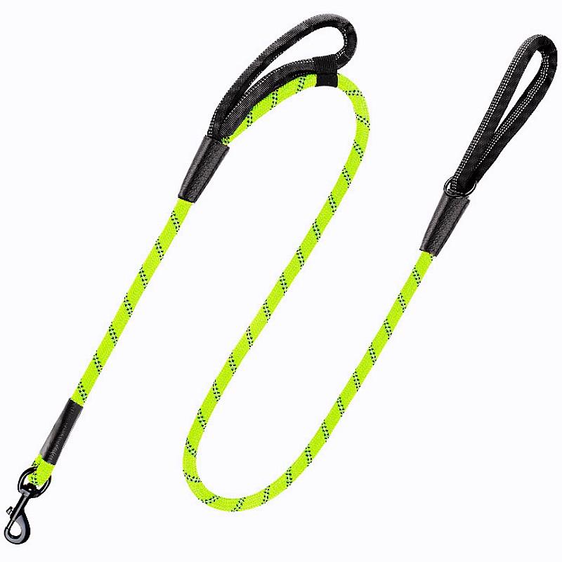Dog Leash Reflective Dogs Leashes Double Leashes for Dog Walking Nylon Rope 150cm Comfortable Handle Dogs Leash Pet Chain Leads