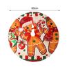 Large Christmas Tree Skirt Red Xmas Tree Foot Covers Santa Claus Snowflake Snowman Carpet Base Mat Party Decor Supplies 60x60cm