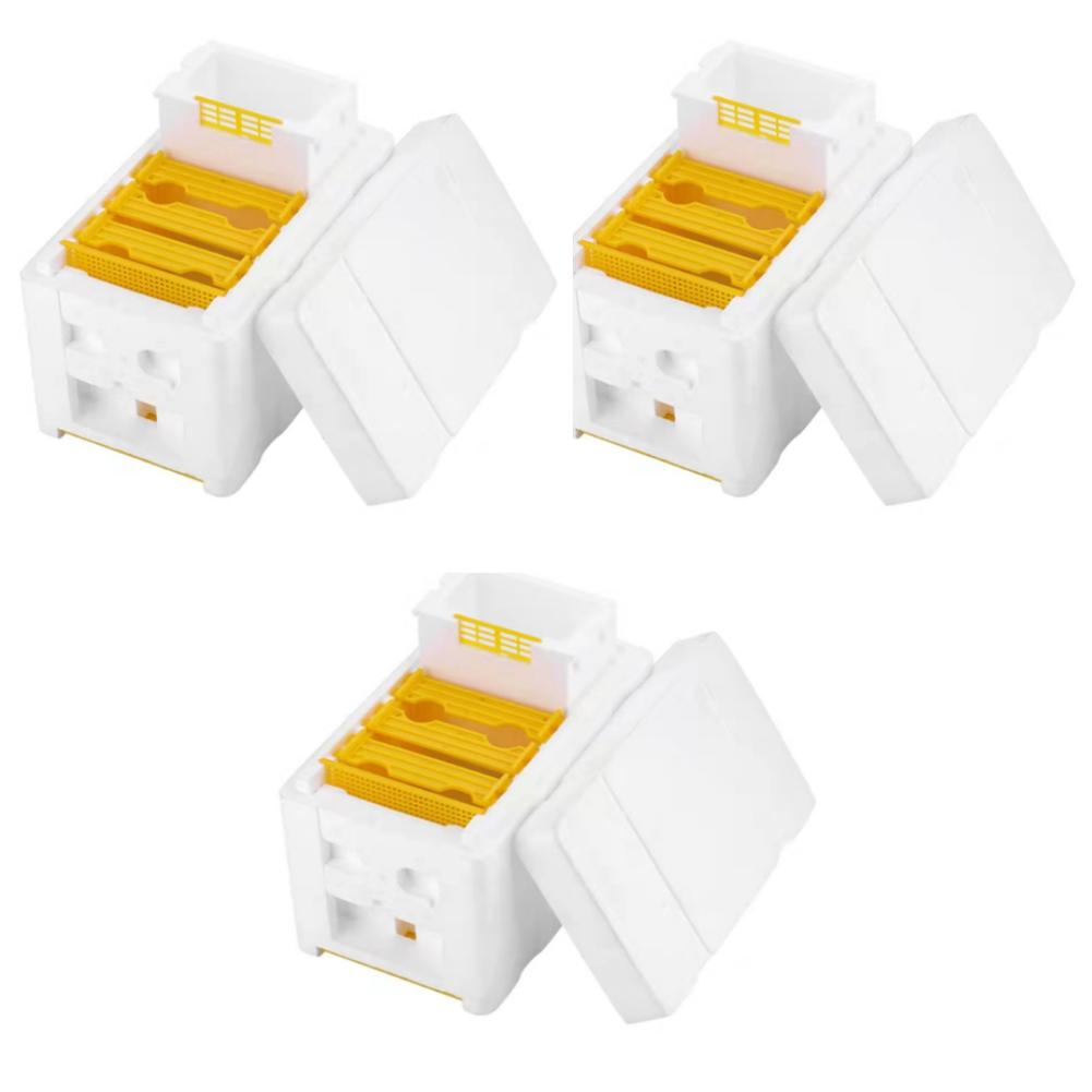 5-1PC Bee Hive Foam Beekeeping Box King Beehive Pollination Boxe Garden Bee Keeping Bee Tool Nest Case Beekeeper Mating Supplies