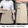 Multi-pocket Kitchen Apron Canvas Working Clothes New Waitress Apron  Restaurant Use