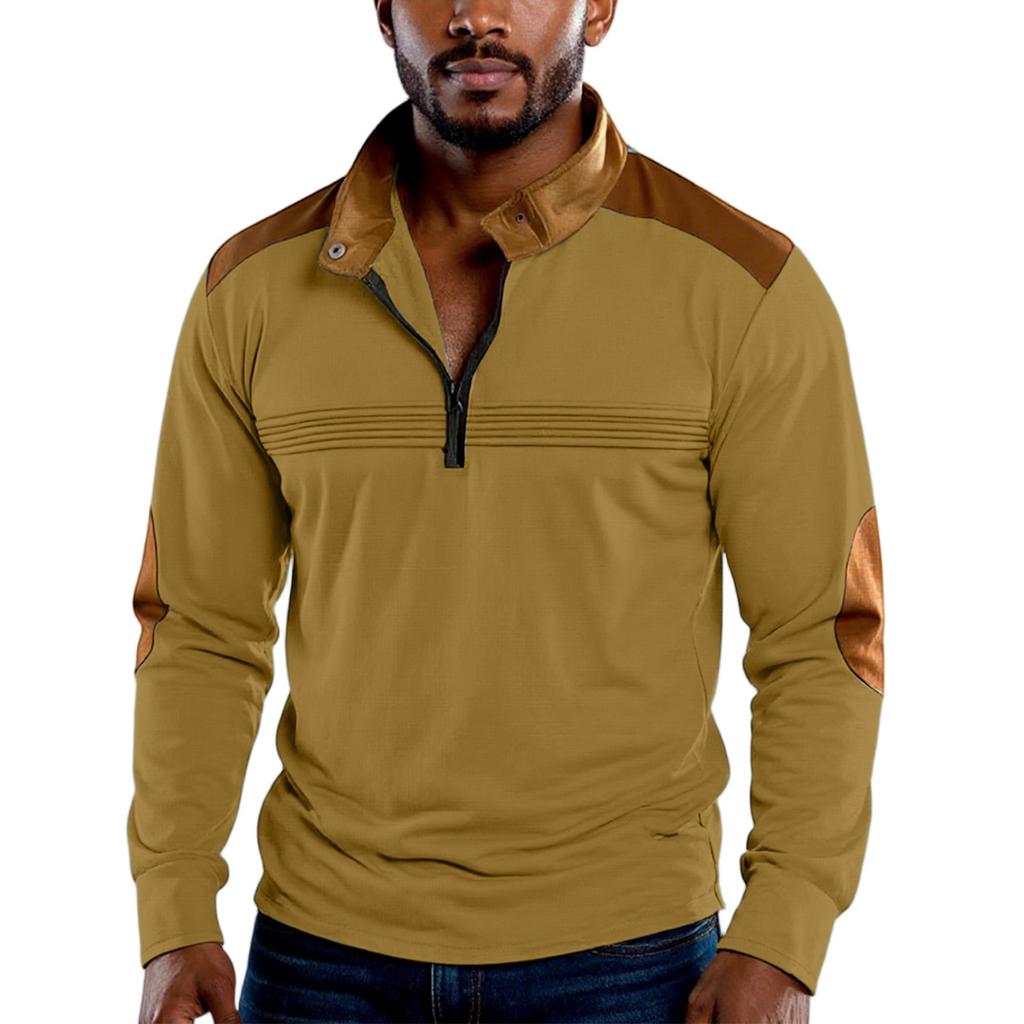 Shirt Button Pocket Men's Sports Shirt V-neck Casual Top