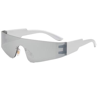 Superhot Eyewear 20645 New One Piece Lens Women Sunglasses Oversized Rimless Fashion Sport Wrap Around Future Sunglasses