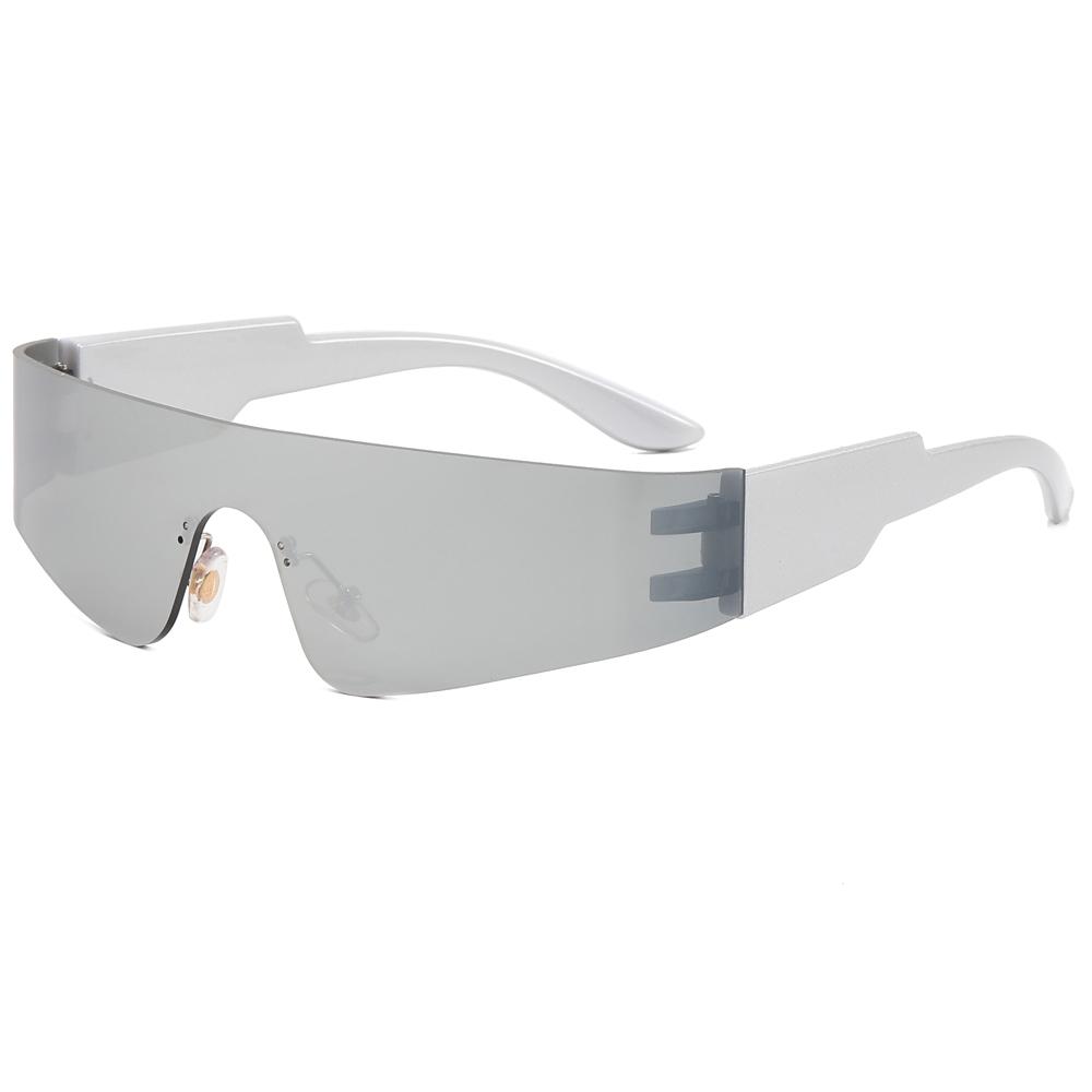 Superhot Eyewear 20645 New One Piece Lens Women Sunglasses Oversized Rimless Fashion Sport Wrap Around Future Sunglasses
