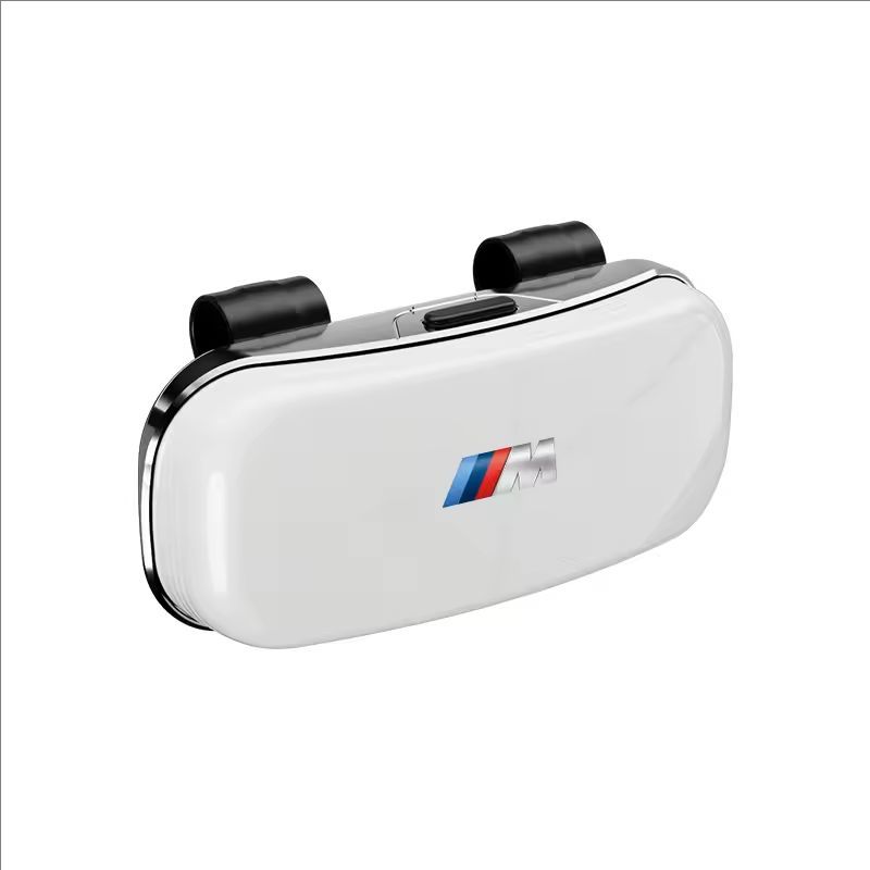 For BMW 1 2 3 4 5 6 7 Series X1 X2X3X4 X5 F48 E70 E90 E60 G30 G20 Press Switch Car Glasses Box Sun Visor Glasses Holder/ Sticker ER4
