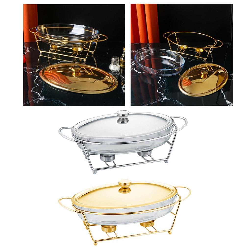 Buffet Food Warmer Stable Round Chafing Dish for Banquet Kitchen Event Party