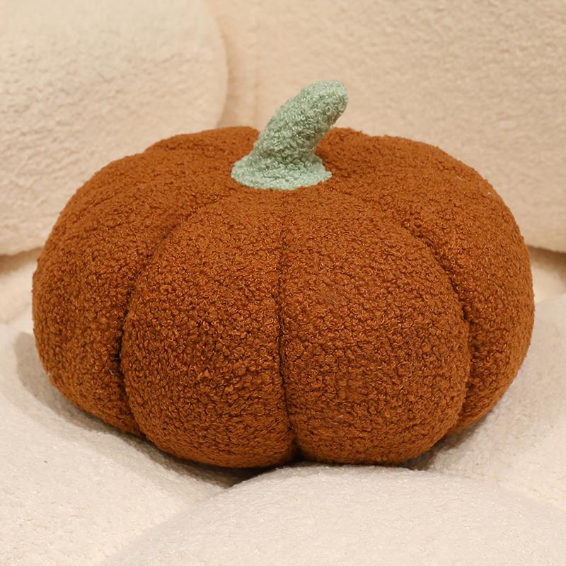 Modern Irregular Pumpkin Plush Cushion for Home & Bedroom Decor