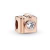Brillante Europeo Bricolaje Serie Oro Rosa Chapado Flor BOO Colgante Clip Pata Corazón Cuenta Ajuste Pulsera Plata Joyería Regalos